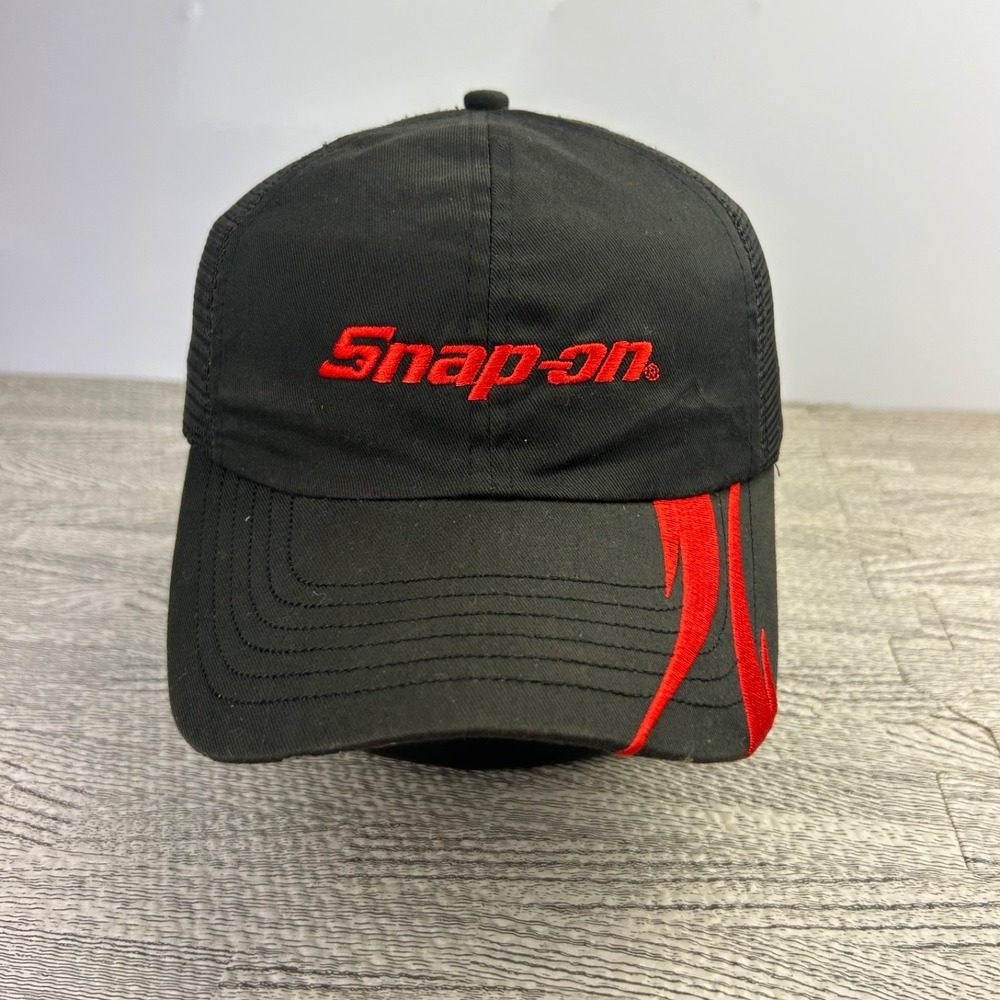 Vintage Snap On Tools Hat Cap Strap Back Adjustable Black K Products Logo Adult